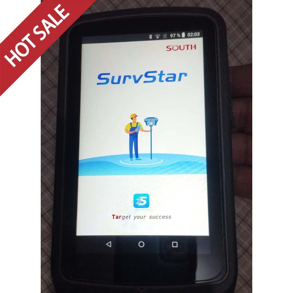 Versão internacional South SurvStar Software de campo de levantamento terrestre Software Survstar atualizável para SOUTH Gnss Gps Rtk