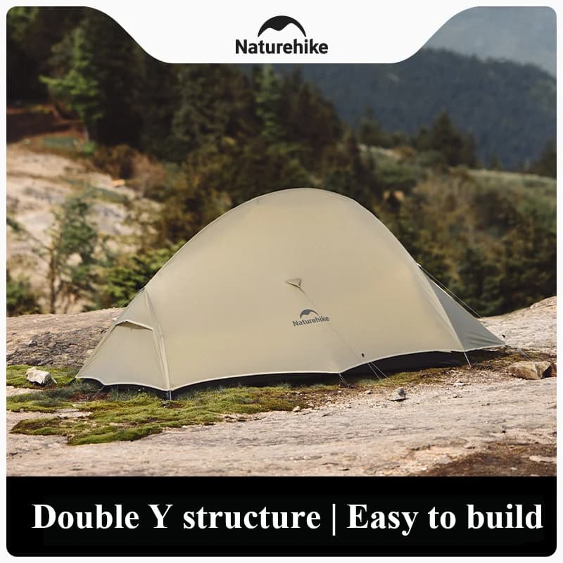 Barraca de Hiking Naturehike Cloud Up 2 Pro para Duas Pessoas, Equipamento Profissional de Camping Leve para Atividades ao Ar Livre