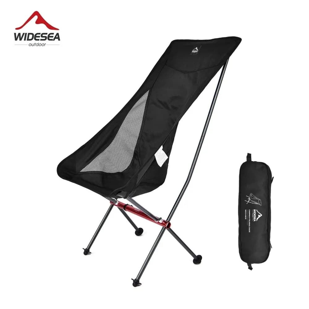 Widesea Camping Pesca Folding Chair Tourist Beach Chaise Longue Cadeira para relaxar Dobrável Lazer Viagem Móveis Piquenique