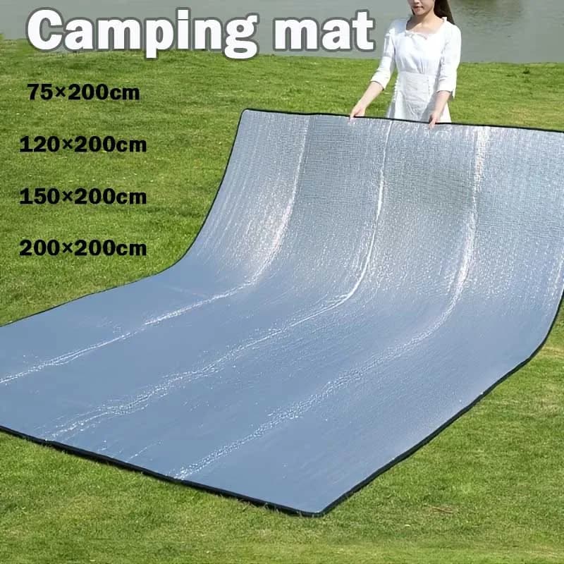 Manta de Alumínio Impermeável para Barraca de Camping, Protetor de Solo Portátil para Barraca, Refletor de Calor