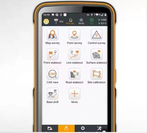 Software gnss rtk, coleta de dados, programa de aplicativo, levantamento de campo, landstar8, android, software para levantamento de terreno, chc, gps, rtk