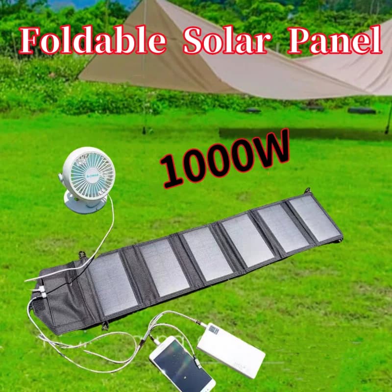 Painel Solar Dobrável de 1000W, Painel Solar para Camping, Ecoworthy, Carregamento USB Tipo C para Celular, Banco de Bateria Portátil para Uso Externo Renogy