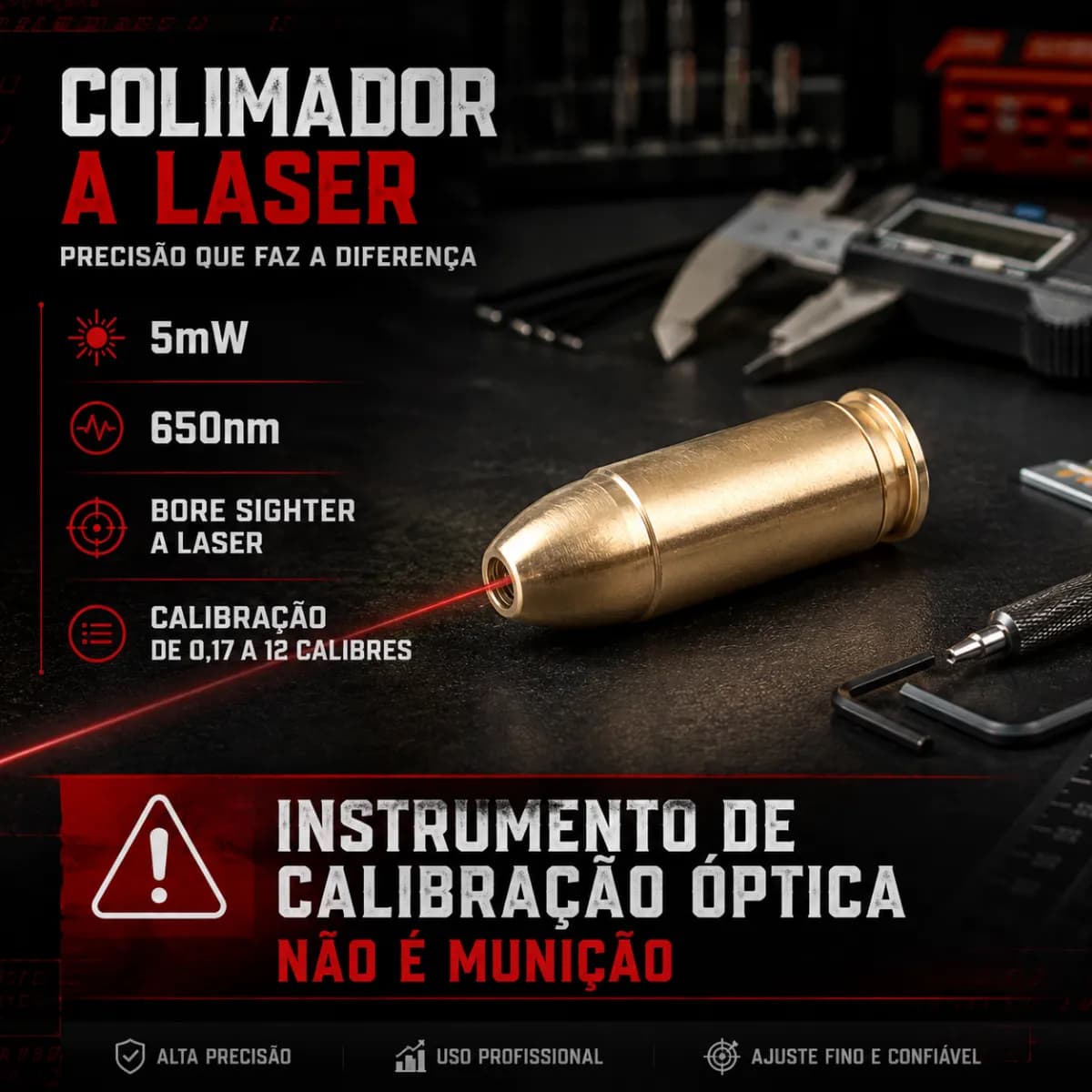 Colimador Laser Vector Optics Vipe Ray 9mm Calibracao