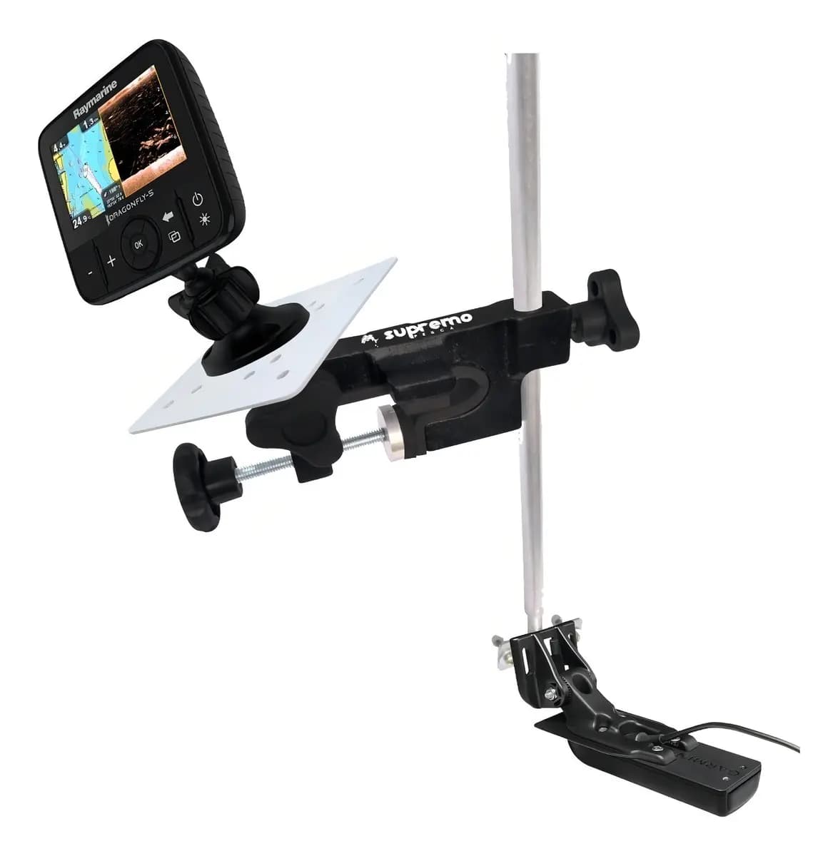 Suporte Para Sonar Supremo Pesca Universal Sem Furos Para Barcos